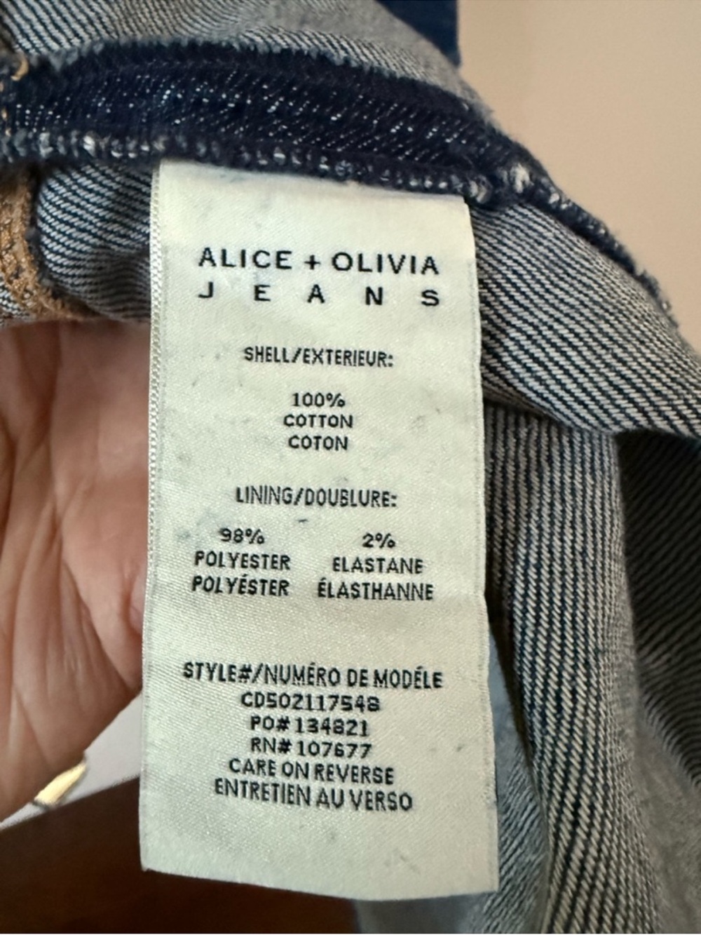 alice + olivia JUANA HIGH LOW DENIM DRESS - Picture 7 of 11